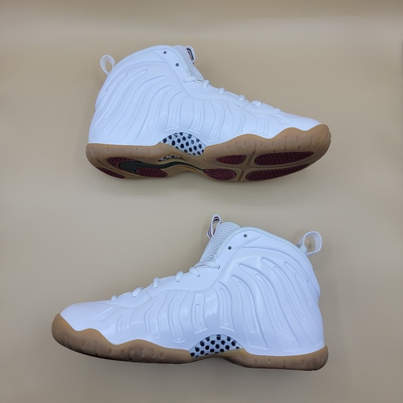 Nike Little Posite Pro GS "Gucci" Kids Shoes Size 6Y White Red Green 2015 W/Box - Picture 10 of 12